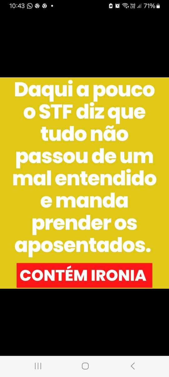 Meme: aposentados na mira do STF