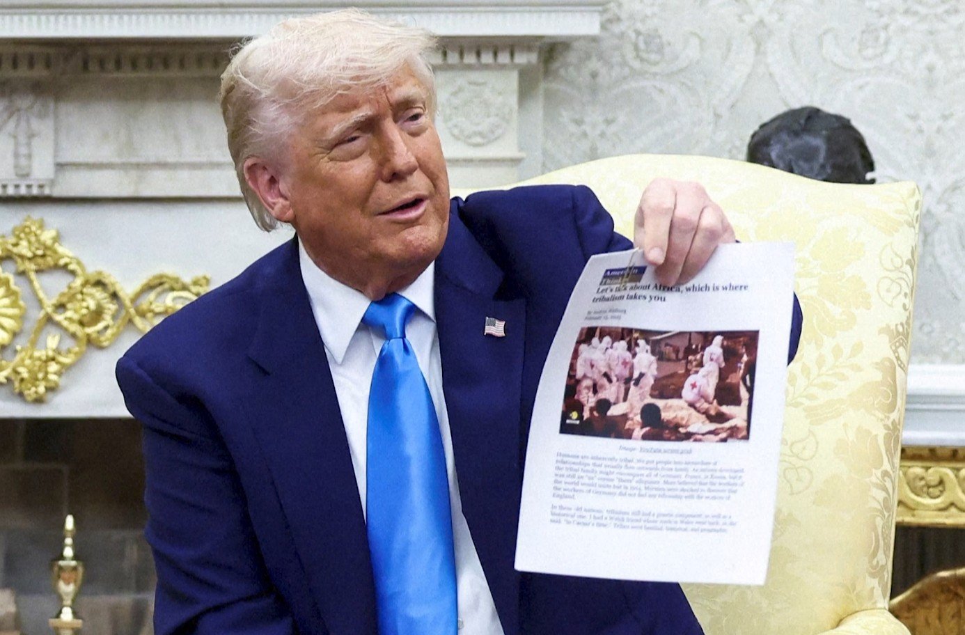 Trump exibiu imagem do Congo para fazer acusações falsas de ‘genocídio branco’ na África do Sul