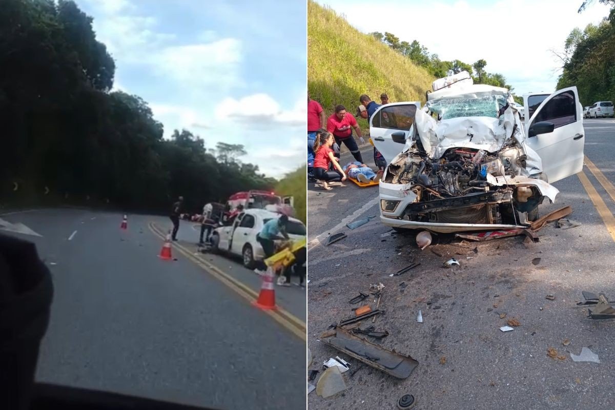 Idosa morre e outras quatro pessoas ficam feridas após carro com pacientes colidir com caminhão no interior de SP