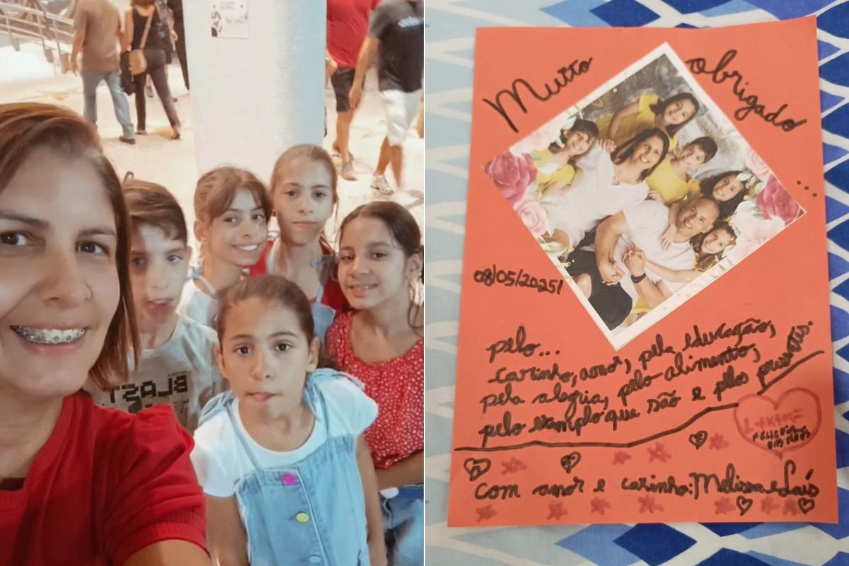 Mãe dos quíntuplos de Santos encara ‘maratona’ para assistir apresentações dos filhos no Dia das Mães da escola