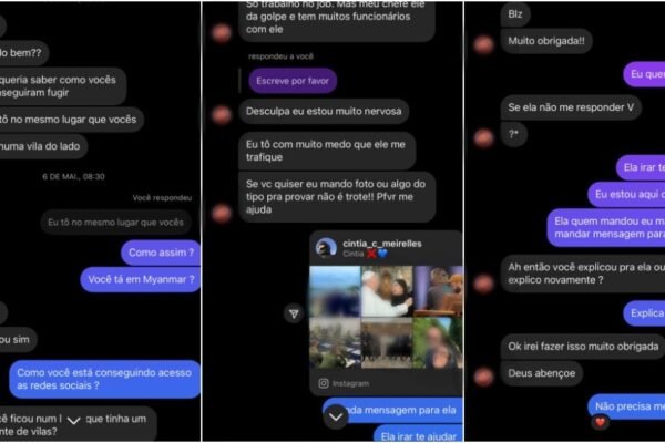 Brasileira vítima de exploração sexual em Mianmar pediu ajuda para jovem de SP resgatado de tráfico humano