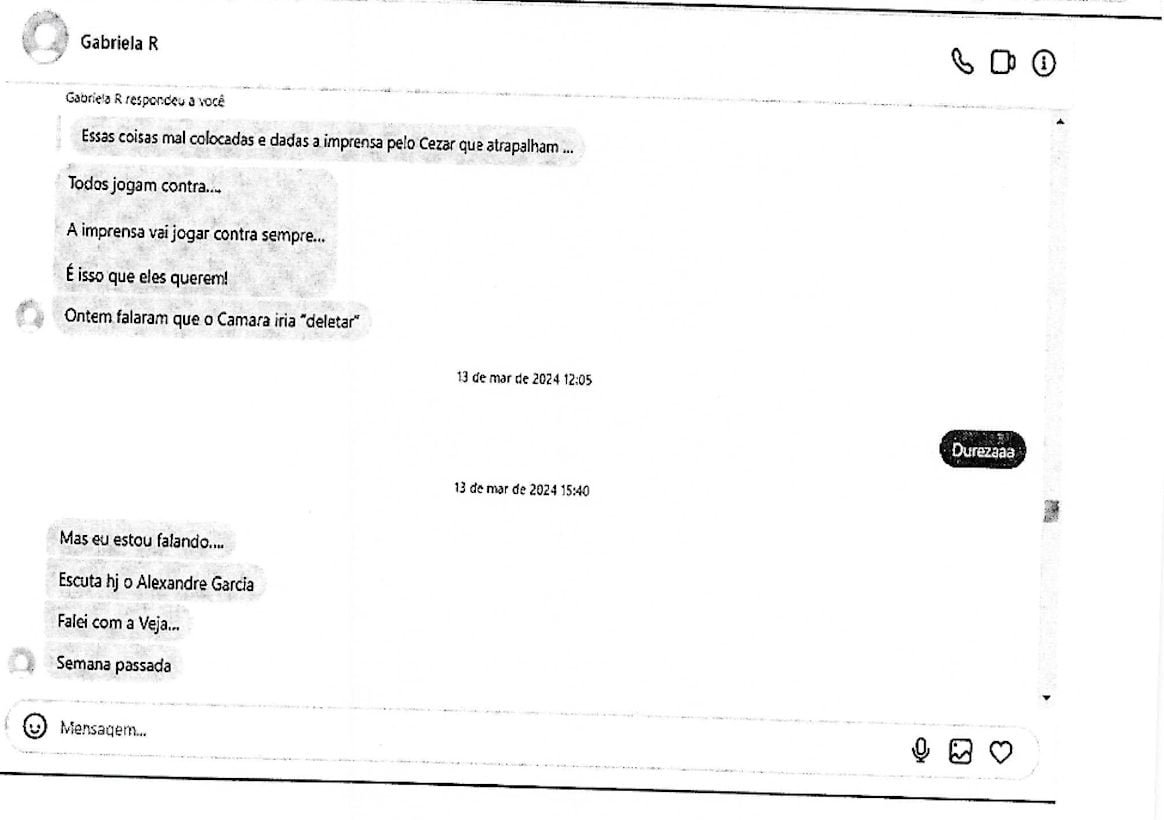 Cid manteve contato com a imprensa mesmo proibido pelo STF, sugerem mensagens