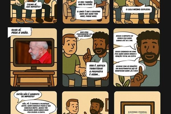 Em charge, Lula tenta explicar aumento de impostos: ‘Justiça tributária’; veja arte