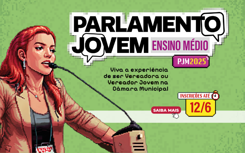 Últimos dias para se inscrever no Parlamento Jovem Ensino Médio 2025