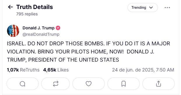 Irã fala em ‘grande vitória’ e anuncia fim do conflito com Israel