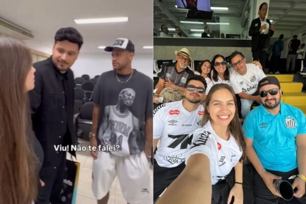Família ‘Neysexual’ viraliza na web ao sofrer pela fase do Santos, chama atenção de Neymar e realiza sonho de conhecê-lo; VÍDEO