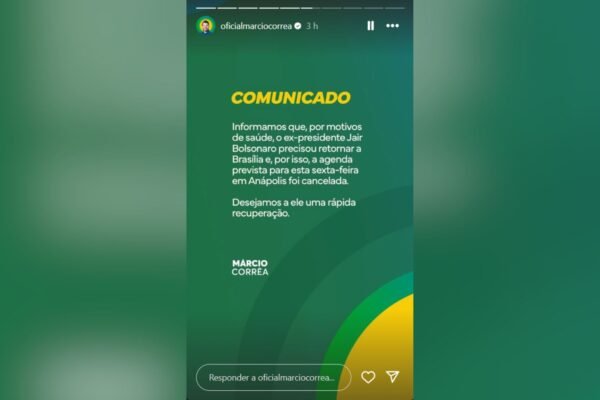 Bolsonaro passa mal durante evento em Goiás e retorna a Brasília