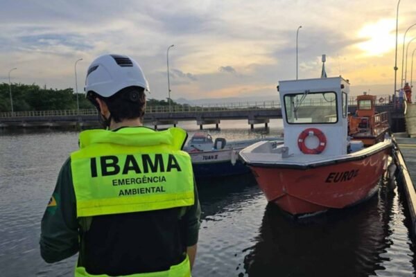 Ibama, Cetesb e Marinha inspecionam terminais e vistoriam equipamentos de emergência no Porto de Santos, SP