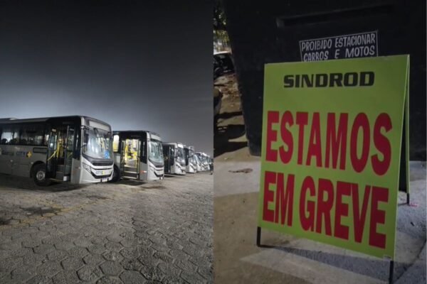 Funcionários do transporte público de Guarujá, SP, entram em greve por reajuste no vale-refeição