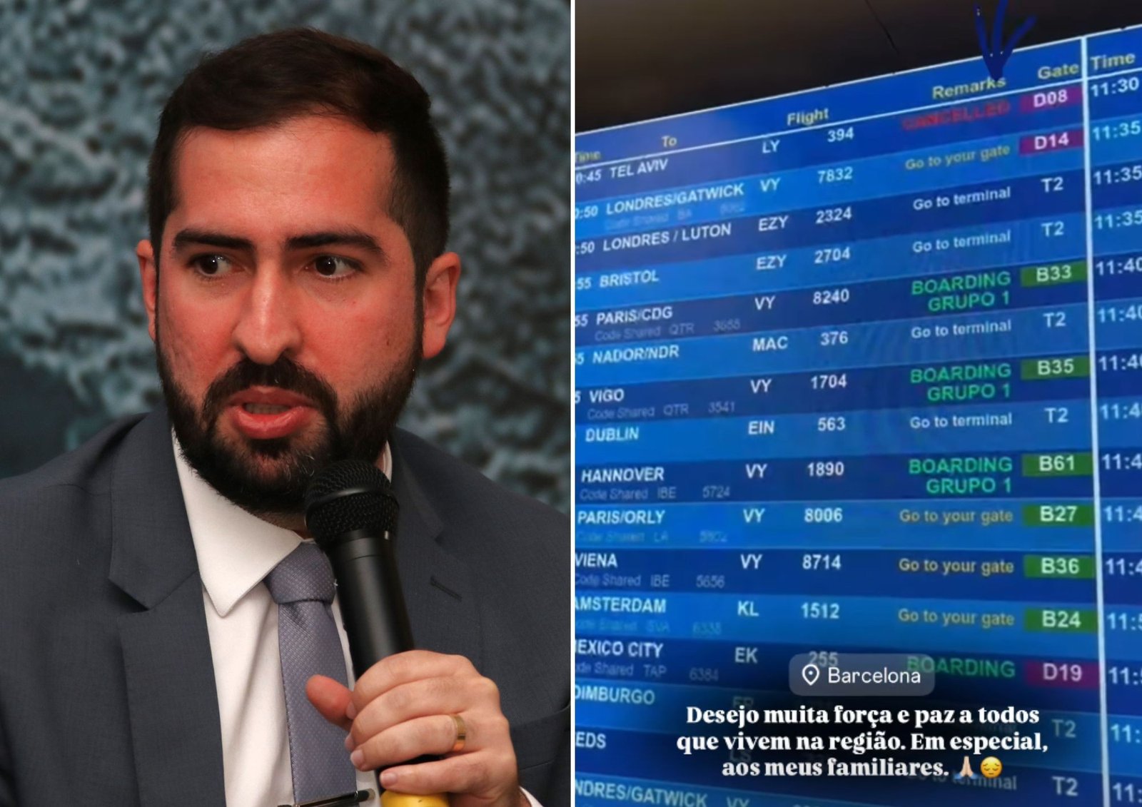 Prefeito de São Vicente tem voo para Israel cancelado e escapa de bombardeio: ‘Livramento de Deus’