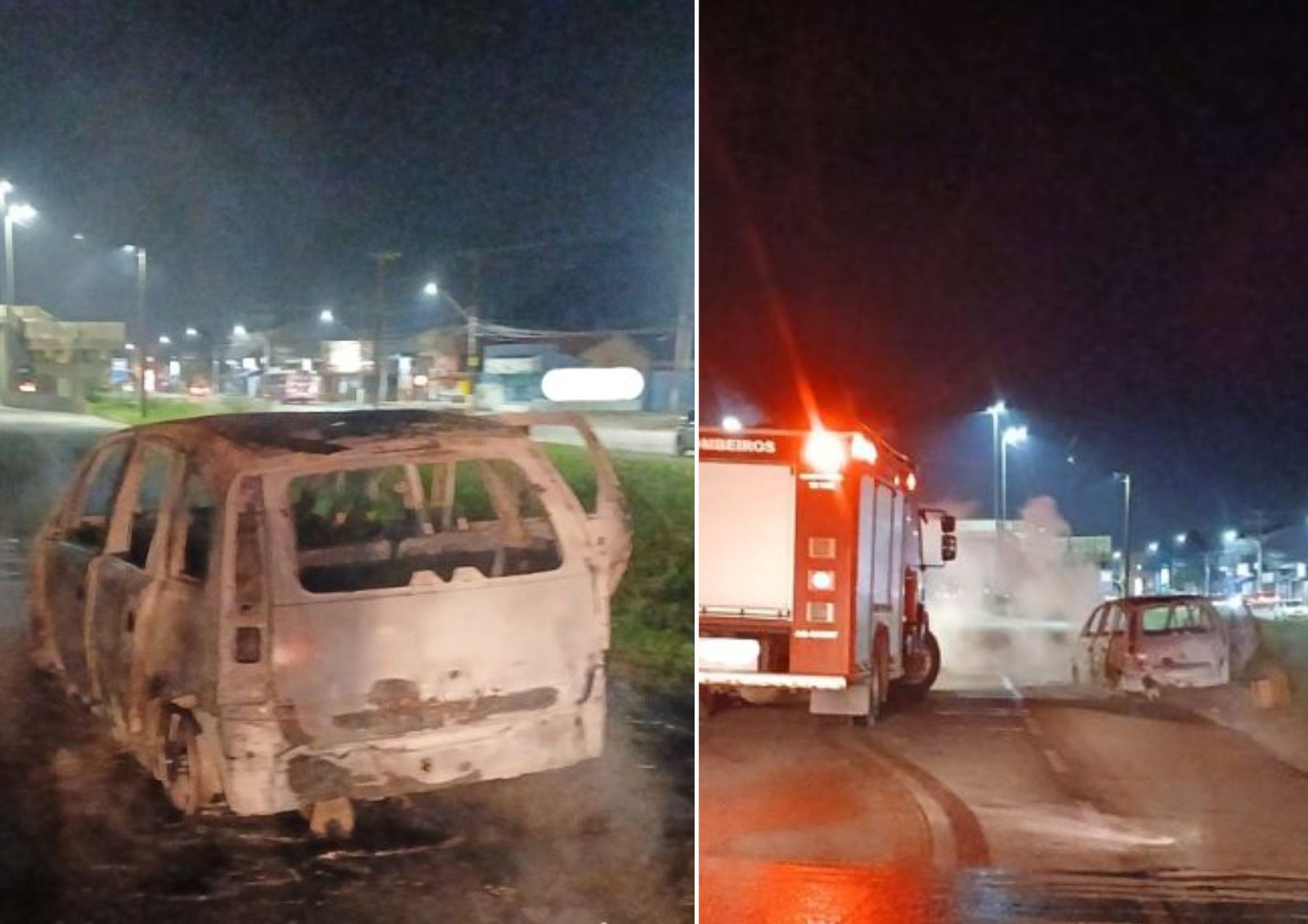 Mulher sobrevive ao abastecer carro em posto e ver o veículo ser incendiado no litoral de SP