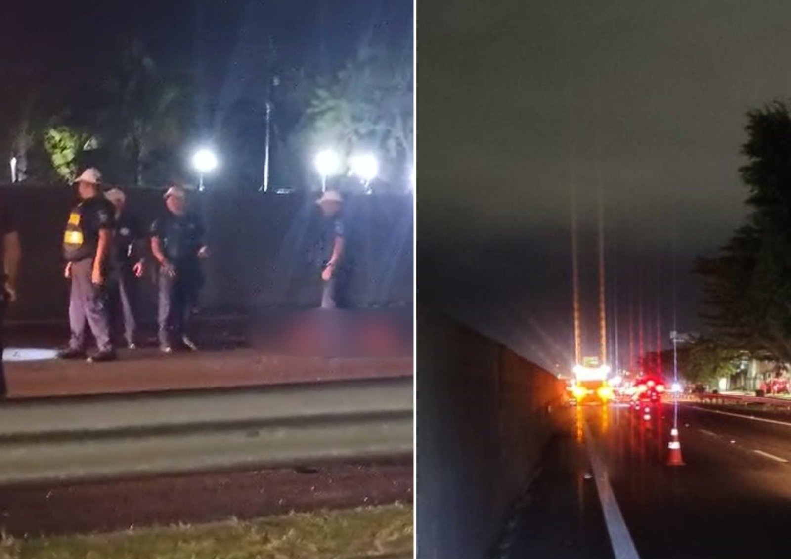 Homem morre atropelado por vários carros ao tentar atravessar rodovia em Guarujá, SP