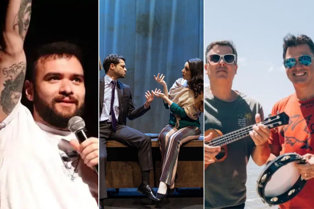 Stand-up comedy, Grupo Feitiço, teatro, dança e música; g1 reúne atrações para o fim de semana