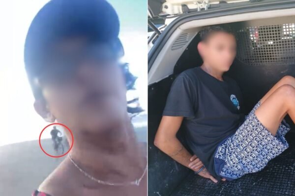 Mulher tem o celular arrancado por bandido enquanto filmava a própria corrida no litoral de SP