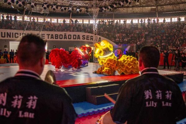Evento de artes marciais reúne mais de 1.200 atletas em Taboão da Serra e promove espetáculo inédito com oito dragões