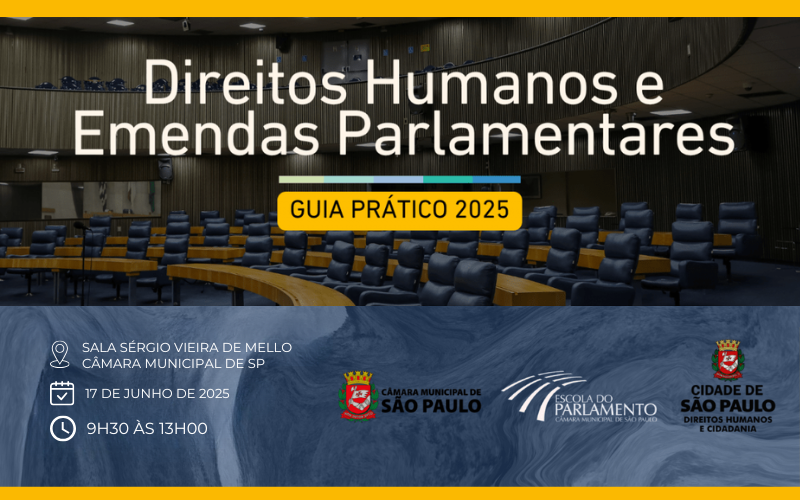 Escola do Parlamento promoverá seminário sobre emendas parlamentares em direitos humanos