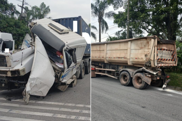 Acidente entre carretas derruba açúcar e causa congestionamento na rodovia Cônego D. Rangoni, SP