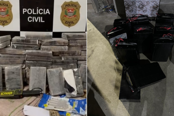 Polícia Civil apreende mais de 100 kg de cocaína em galpão e desarticula rota de tráfico entre capital e o litoral de SP; VÍDEO