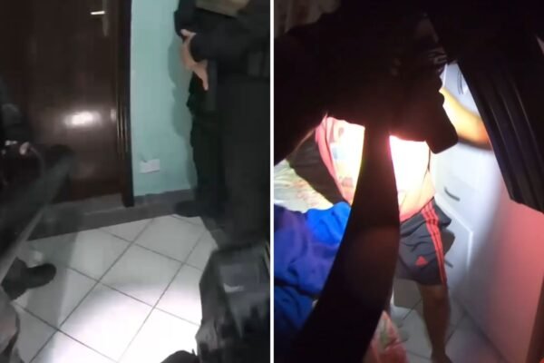 Câmera corporal da polícia mostra prisão de assassino suspeito de matar casal de empresários em SP; VEJA