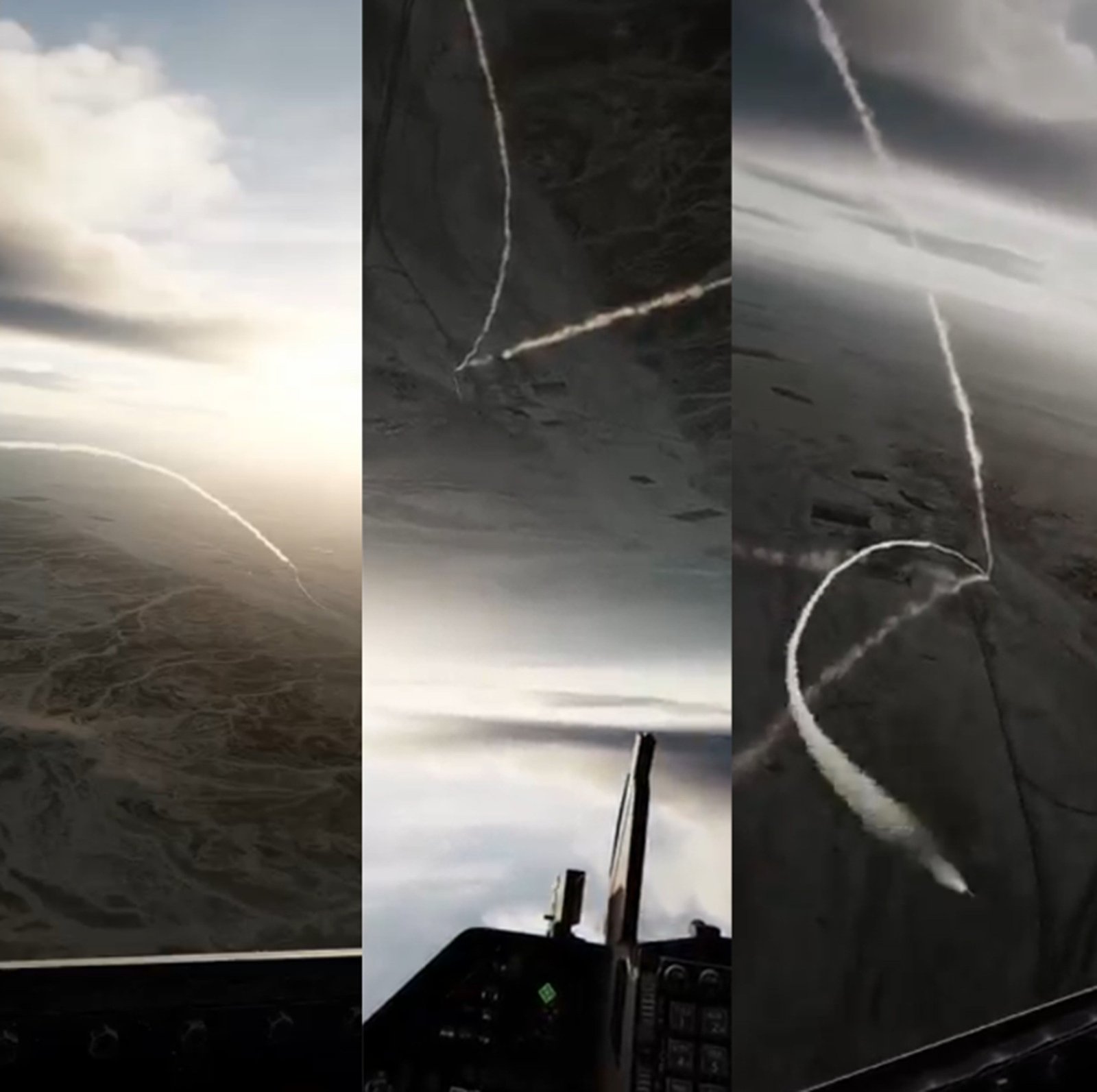 É #FAKE vídeo que mostra caça de Israel desviando de míssil; trata-se de um jogo