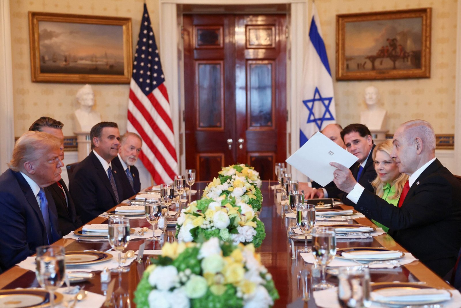 Retirada de palestinos de Gaza, Nobel da Paz, armas para a Ucrânia: como foi o encontro de Trump e Netanyahu na Casa Branca