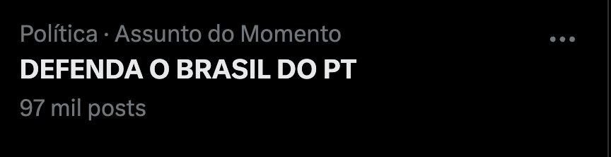 Internautas lançam slogan ‘Defenda o Brasil do PT’ em resposta a campanha do partido