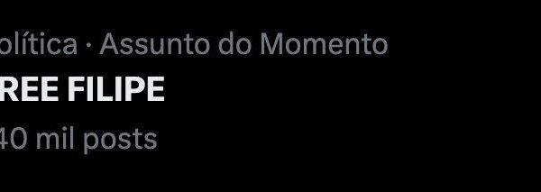 ‘Free Filipe’ fica nos assuntos mais comentados do X depois de depoimento de Martins no STF
