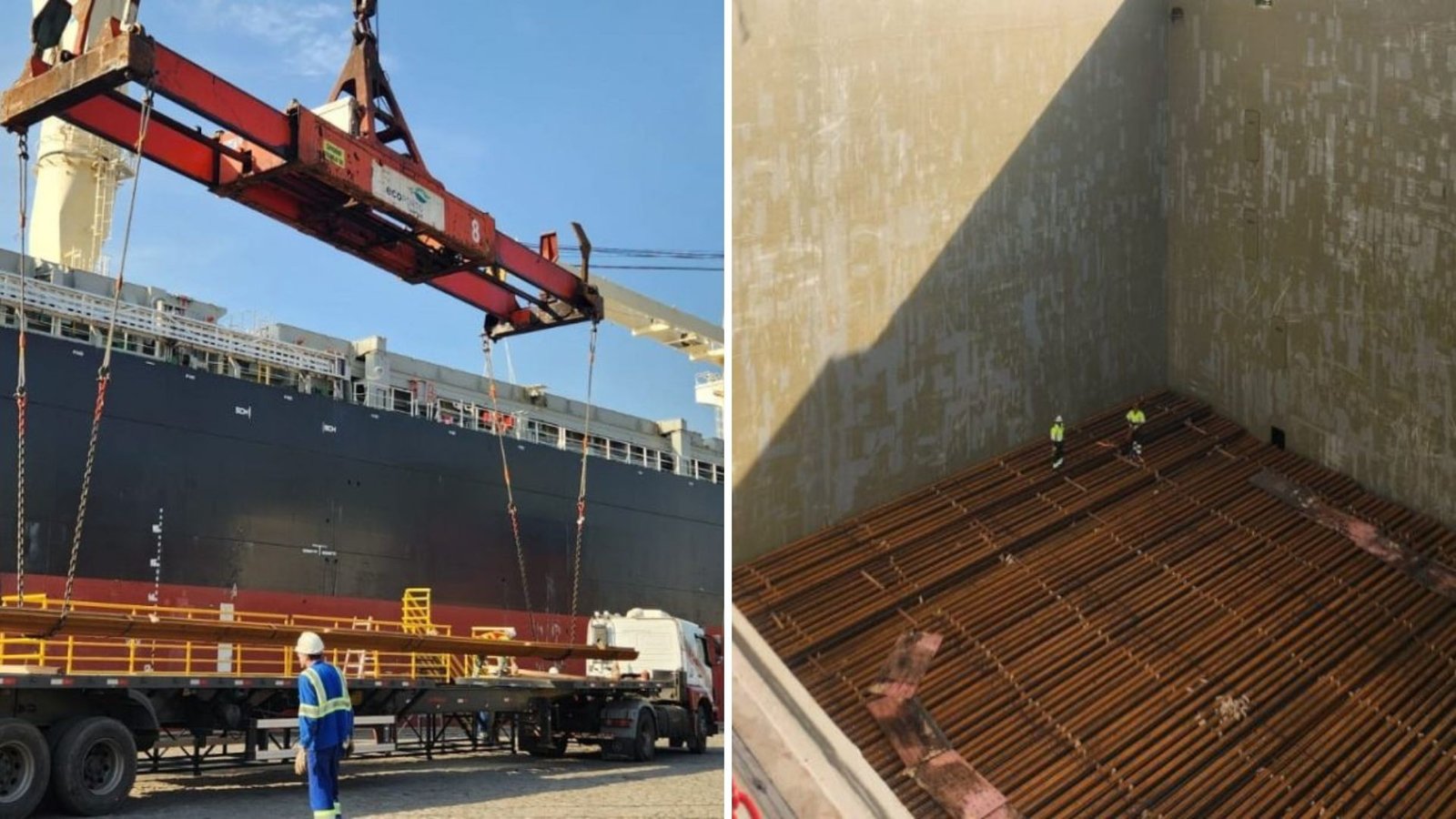 Trilhos da expansão da Linha 2-Verde do Metrô de SP chegam ao Porto de Santos