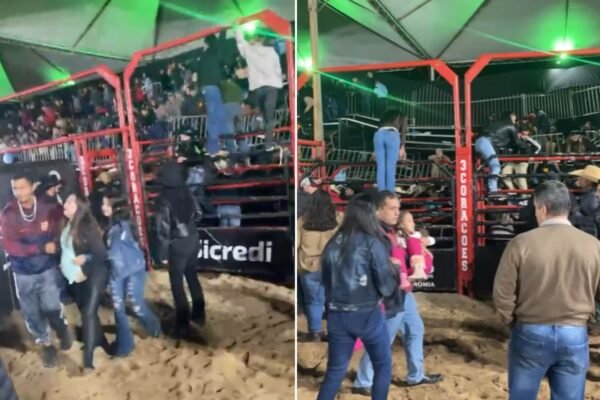 Cinco seguem internados após queda de arquibancada antes de show de Gian e Giovani em rodeio em SP Cinco seguem internados após queda de arquibancada antes de show de Gian e Giovani em rodeio em SP