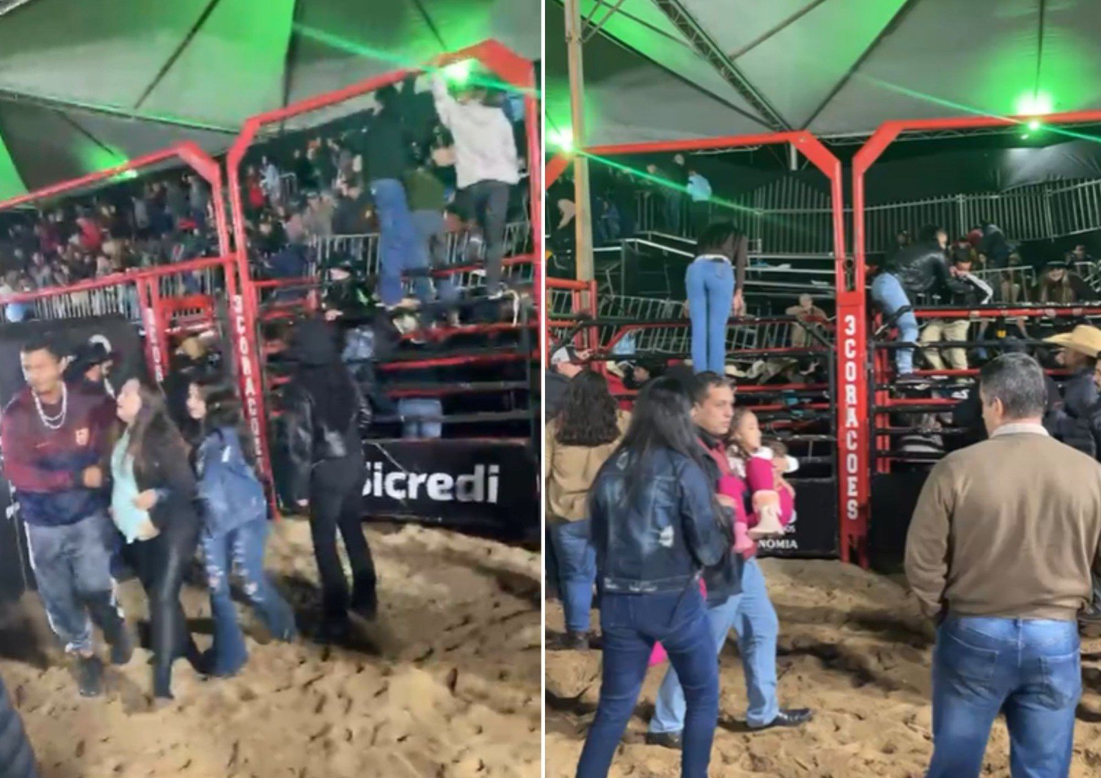 Cinco seguem internados após queda de arquibancada antes de show de Gian e Giovani em rodeio em SP