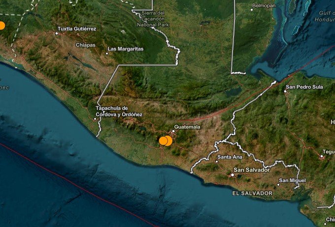 Terremoto deixa 2 mortos na Guatemala