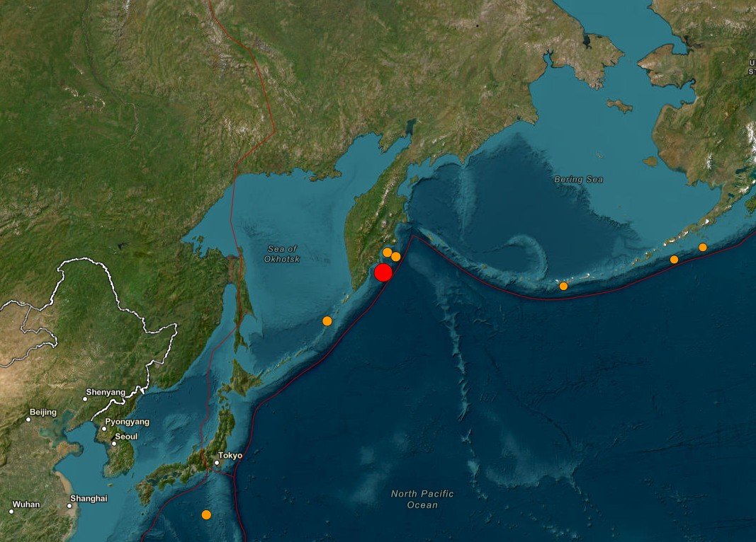 SIGA: Terremoto mais forte desde 2011 provoca tsunamis na Rússia, Japão, Havaí e Califórnia, e deixa países em alerta