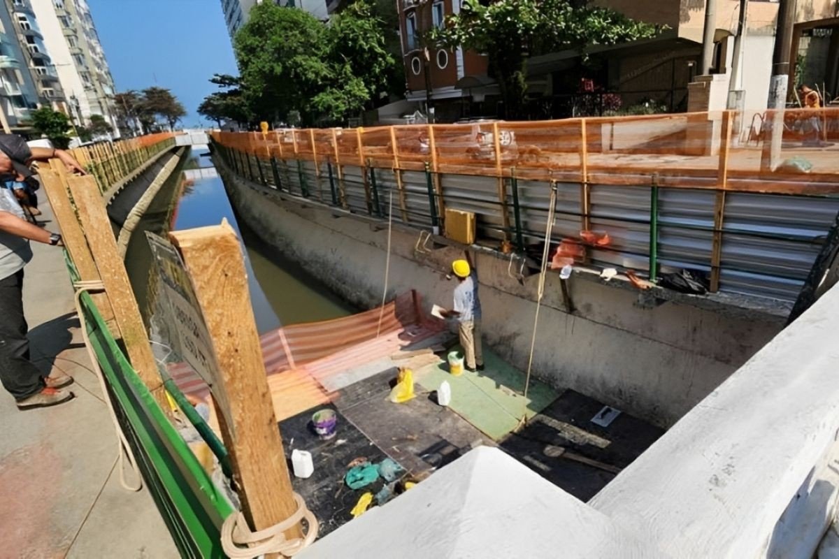 Ciclovia do canal 4, em Santos, passa por reforço estrutural com investimento de R$ 1,6 milhão