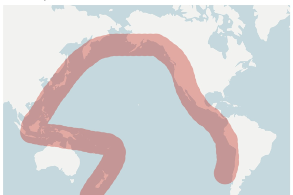 O que é o Círculo de Fogo do Pacífico e qual a relação dele com o terremoto que formou tsunami na Rússia, Japão e EUA