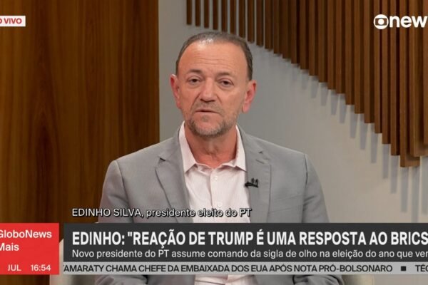 Presidente do PT diz que taxa de 50% imposta por Trump é ‘postura autoritária’ e defende Brasil soberano
