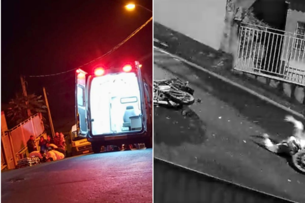 Motociclista sofre traumatismo cranioencefálico após colisão frontal no interior de SP; VÍDEO Motociclista sofre traumatismo cranioencefálico após colisão frontal no interior de SP; VÍDEO