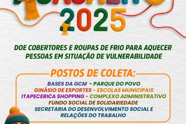 Prefeitura realiza ação especial da Campanha do Agasalho nesta sexta-feira (4/7)
