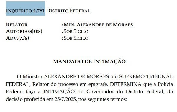Decisão de Moraes que proíbe protestos foi tomada no inquérito das fake news