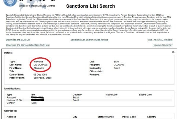 Lei Magnitsky: EUA punem Moraes