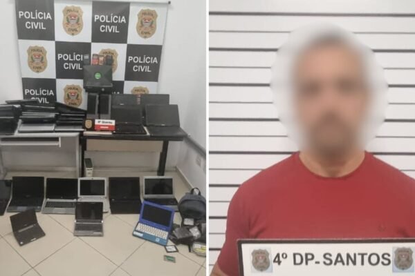 Golpista é preso em Santos por vender eletrônicos com defeito como novos pela internet