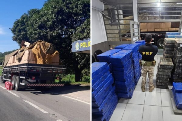 Quase 3 toneladas de maconha são escondidas em extintores dentro de caminhão em SP; motorista é preso
