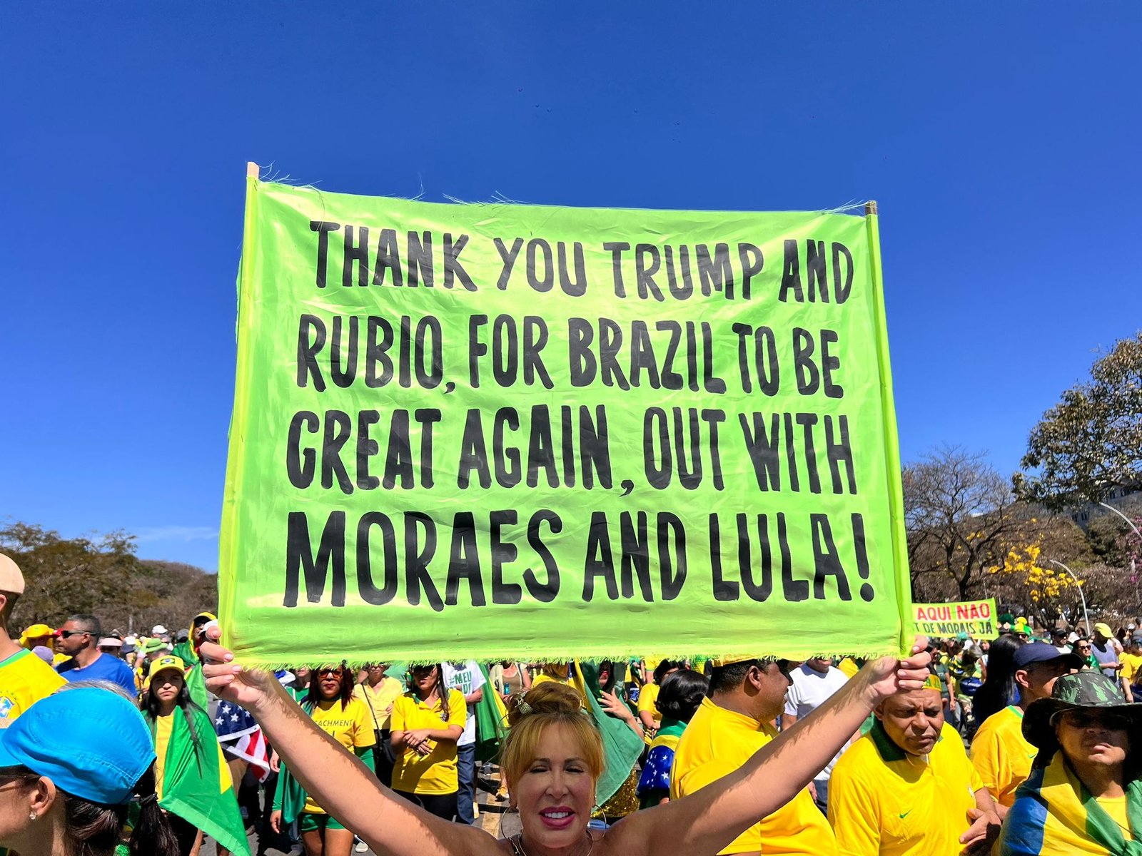 Confira imagens da manifestação deste domingo, 3, em Brasília