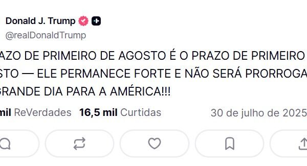 Haddad não quer furar meta fiscal ao ajudar setores atingidos por tarifas dos EUA Haddad não quer furar meta fiscal ao ajudar setores atingidos por tarifas dos EUA