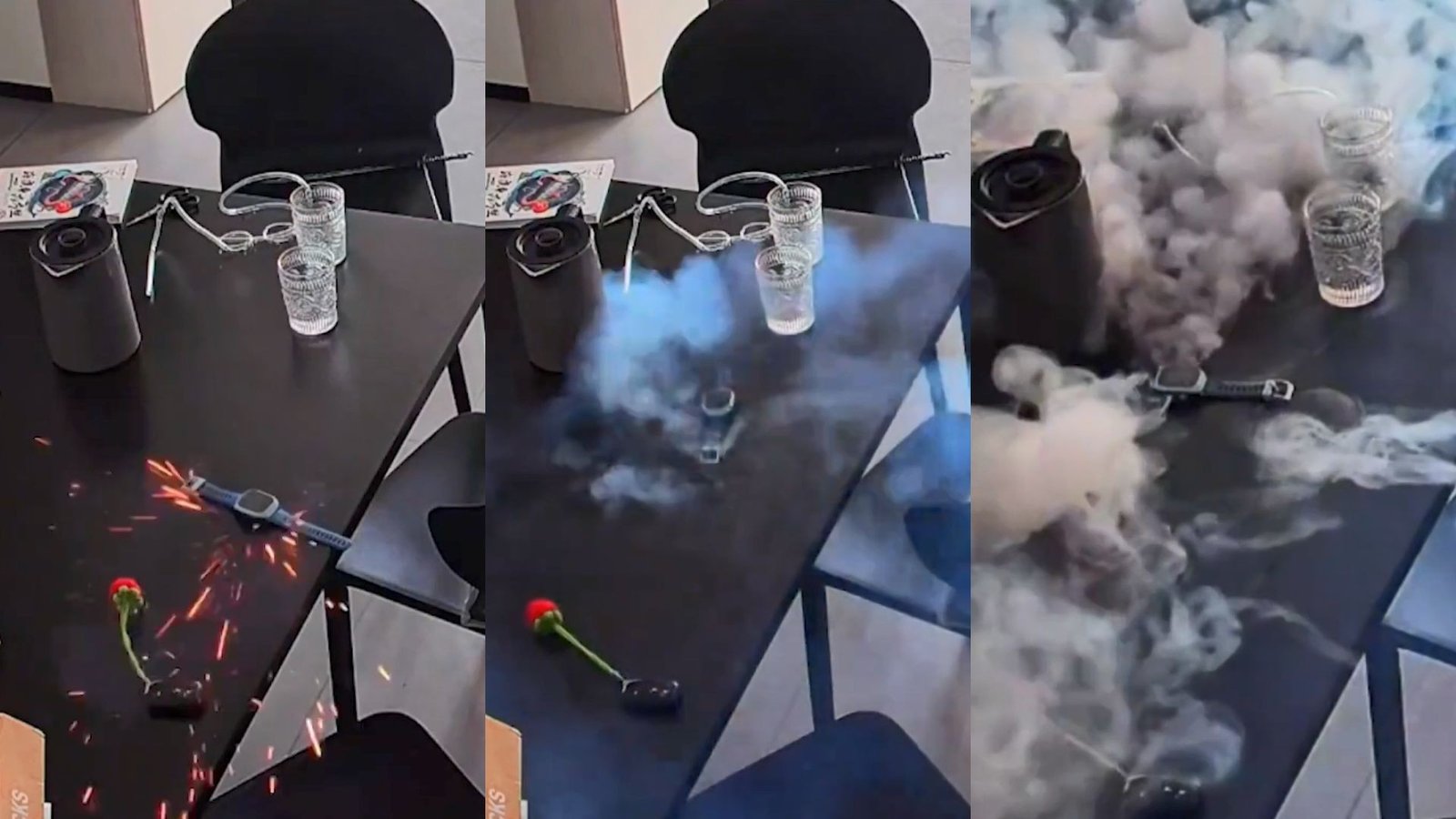 Smartwatch explode do nada e enche casa de fumaça; VÍDEO mostra flagrante