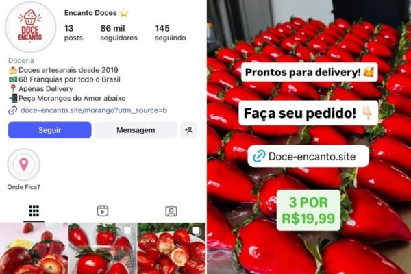 Golpe do ‘morango do amor’: criminosos aplicam promoções falsas do doce viral no litoral de SP Golpe do ‘morango do amor’: criminosos aplicam promoções falsas do doce viral no litoral de SP