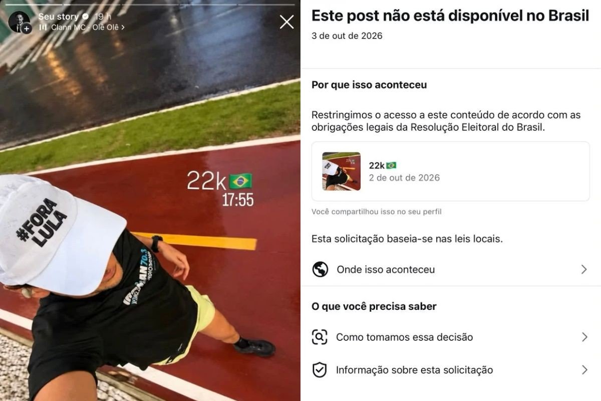 Justiça manda Instagram restaurar publicação de advogado com boné ‘#ForaLula’